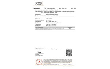 環(huán)保測試報(bào)告 TSCA CANEC25009106003