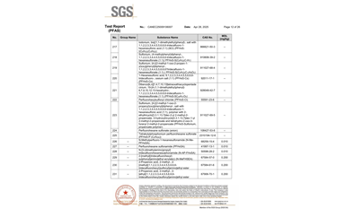 環(huán)保測試報(bào)告 PFAS CANEC25009106007